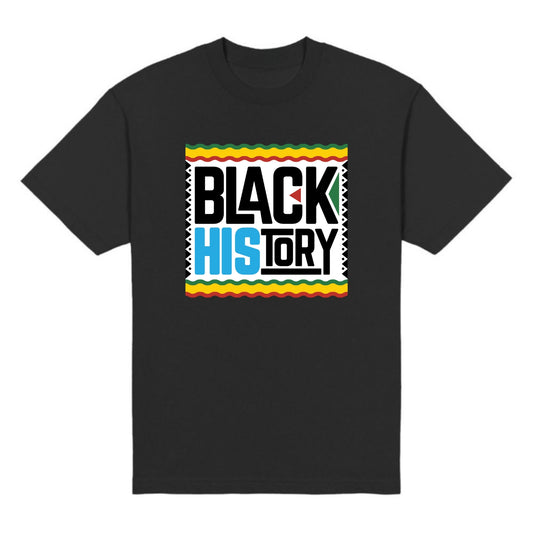 BLACK HISTORY T-SHIRT IN BLACK