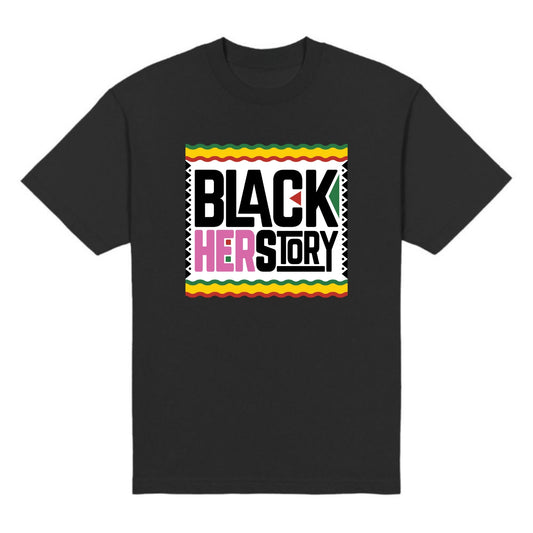 BLACK HERSTORY T-SHIRT IN BLACK